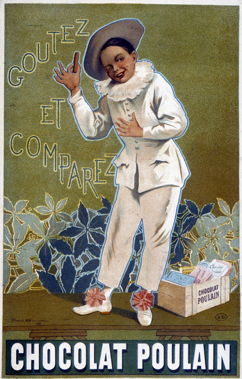 Reclame van Chocolat Poulain: Proef en Vergelijk. Door Fermin Bouisset door Firmin Bouisset