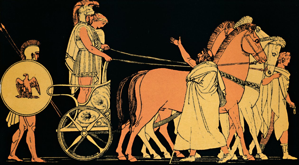 De terugkeer van Agamemnon, 1880 door Flaxman