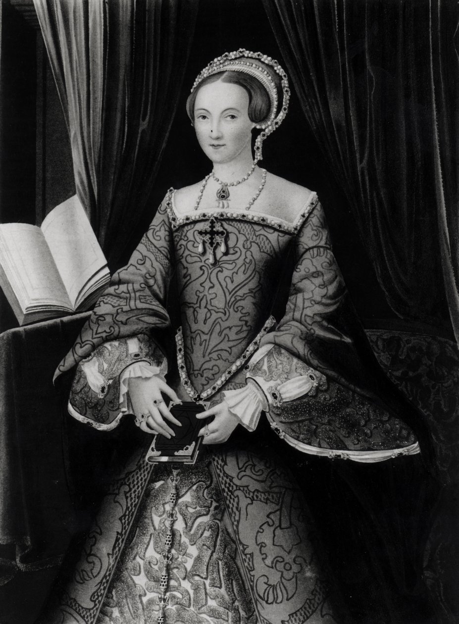 Portret van Elizabeth I als prinses (1533-1603) ca. 1546 door Flemish School