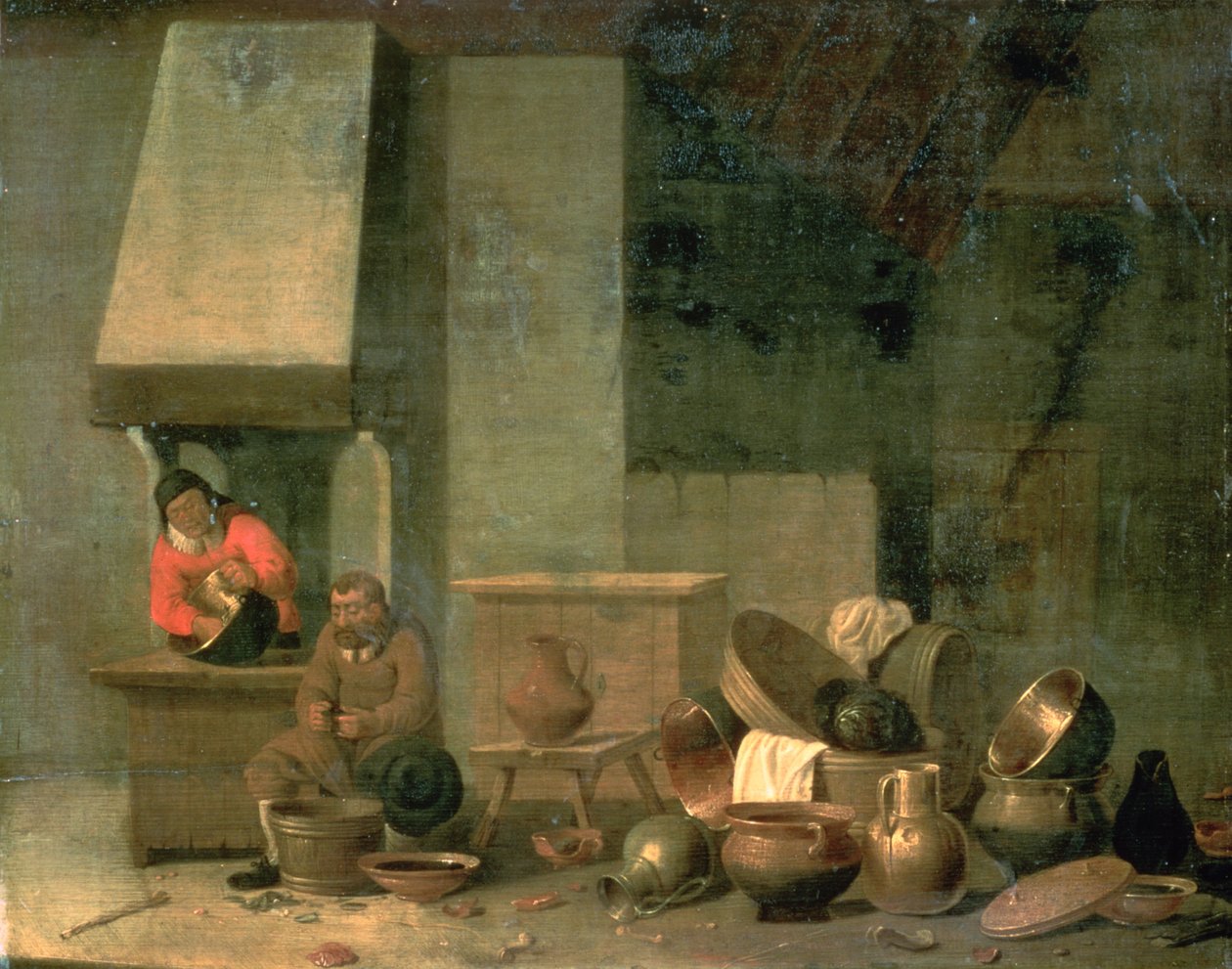 De Keukenmeid door Flemish School