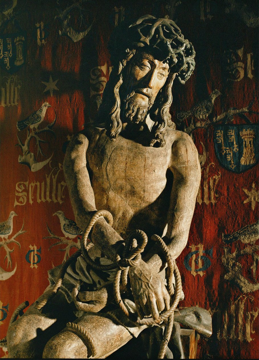 Christus met gebonden handen Standbeeld ... door Flemish School
