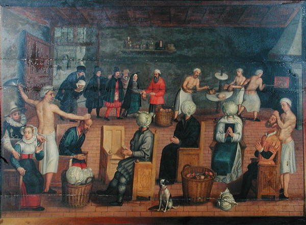 Onthoofding en vervangen van hoofden door kool: bakken van hoofden en opmaken ervan door Flemish School