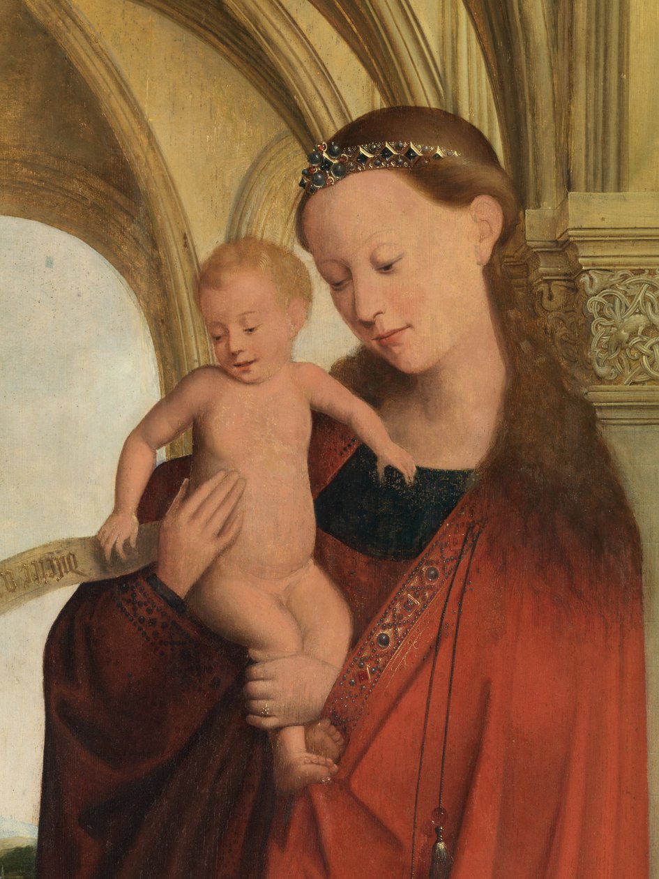 Madonna met Petrus Wijts (detail) door Flemish School