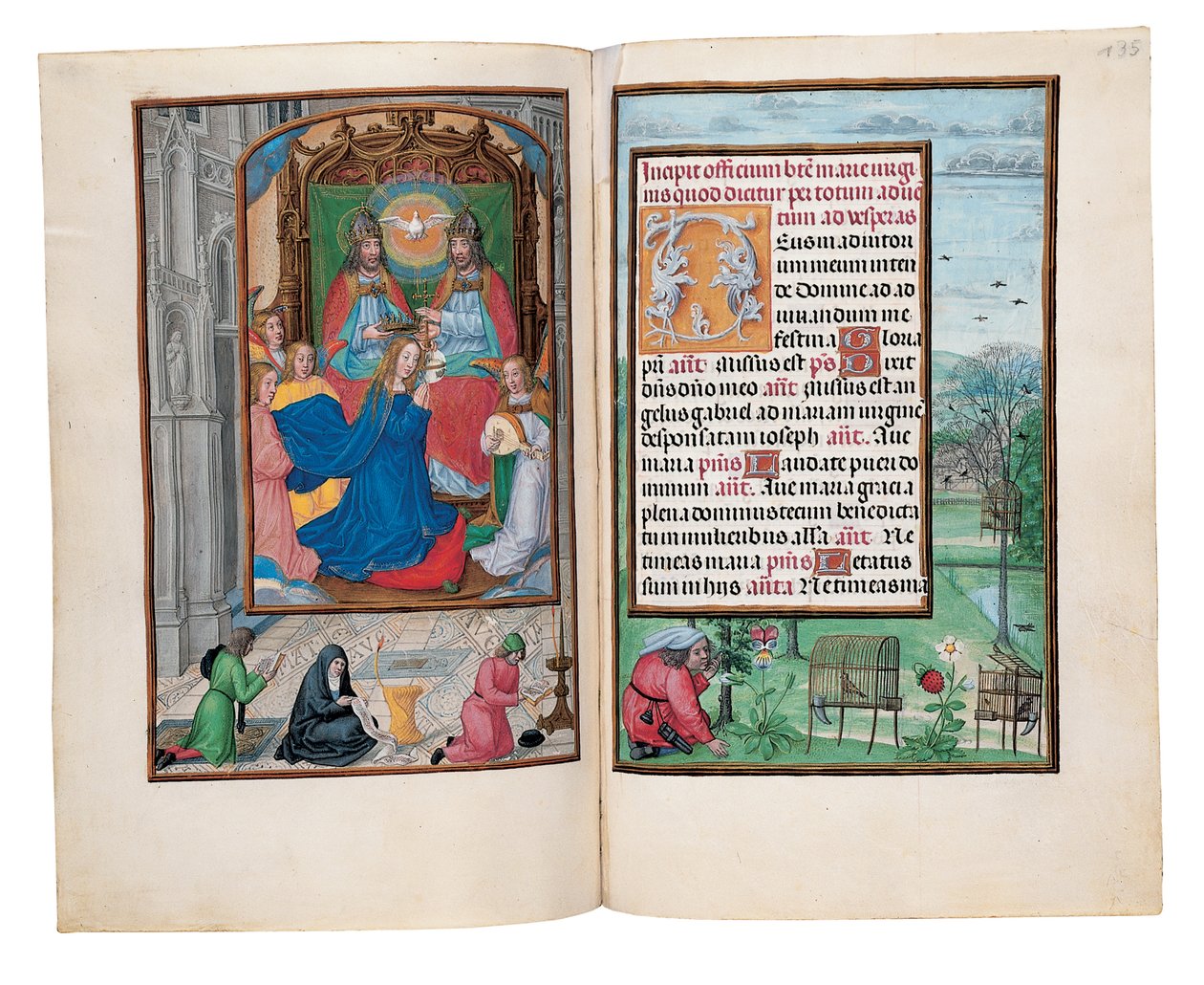 Folios uit het Rothschild Getijdenboek, Gent of Brugge, ca. 1505 door Flemish School