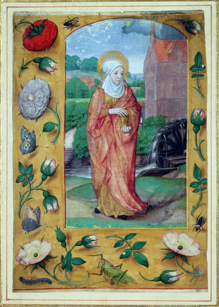 Maria Magdalena, uit een Getijdenboek, ca. 1500 door Flemish School