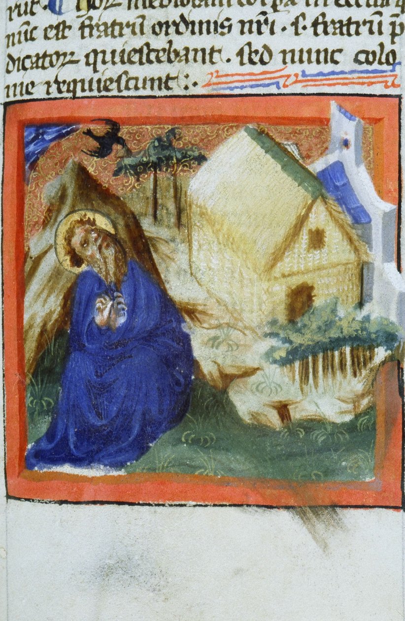 Pagina uit de Legenda Aurea, Brugge, ca. 1400-10 door Flemish School