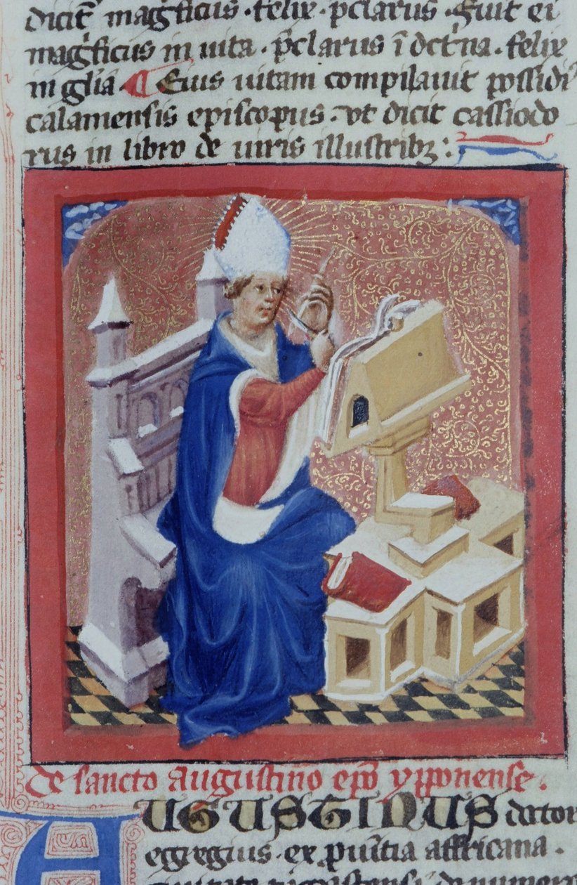 Pagina uit de Legenda Aurea, Brugge, ca. 1400-10 door Flemish School