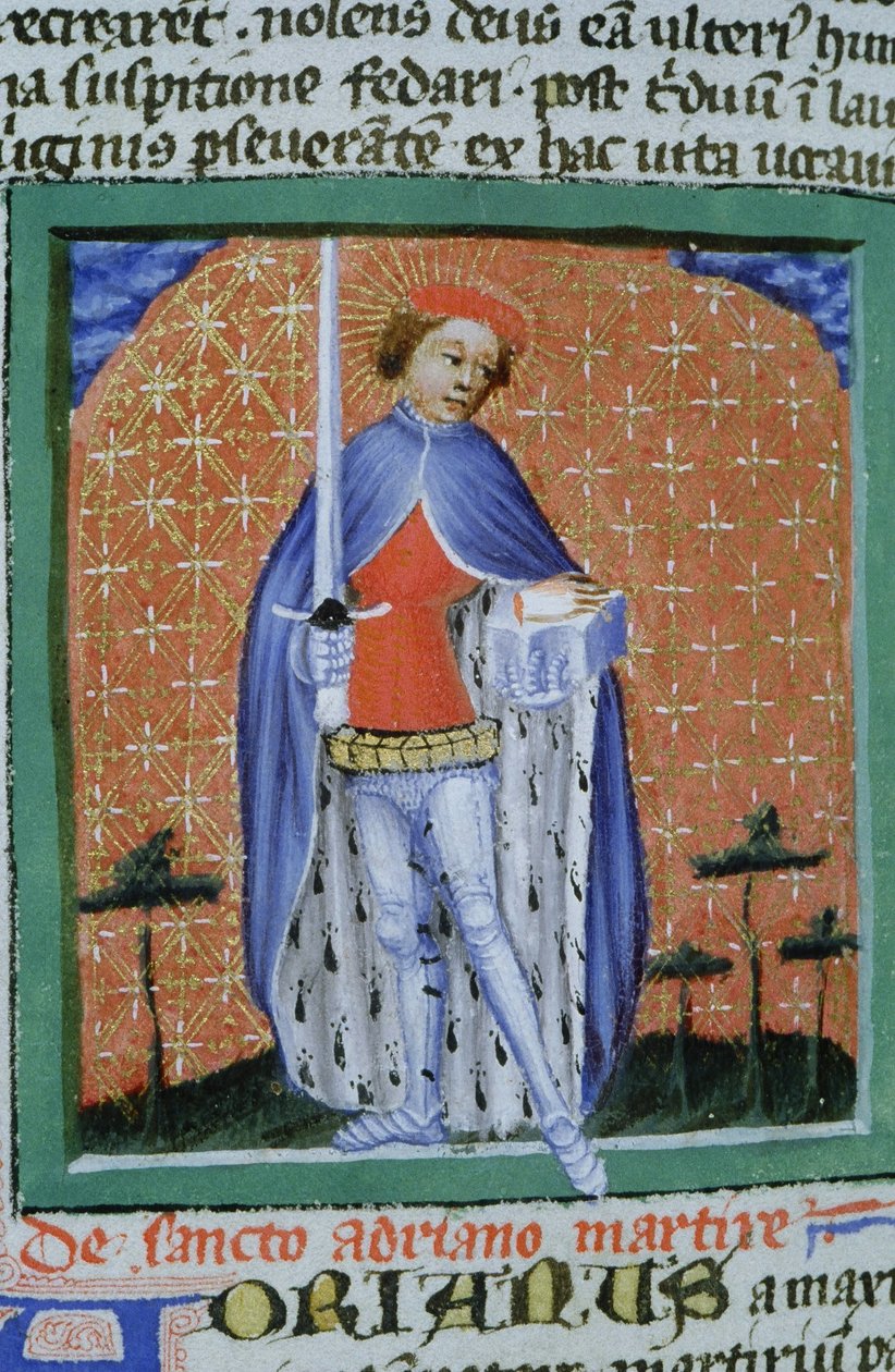 Pagina uit de Legenda Aurea, Brugge, ca. 1400-10 door Flemish School