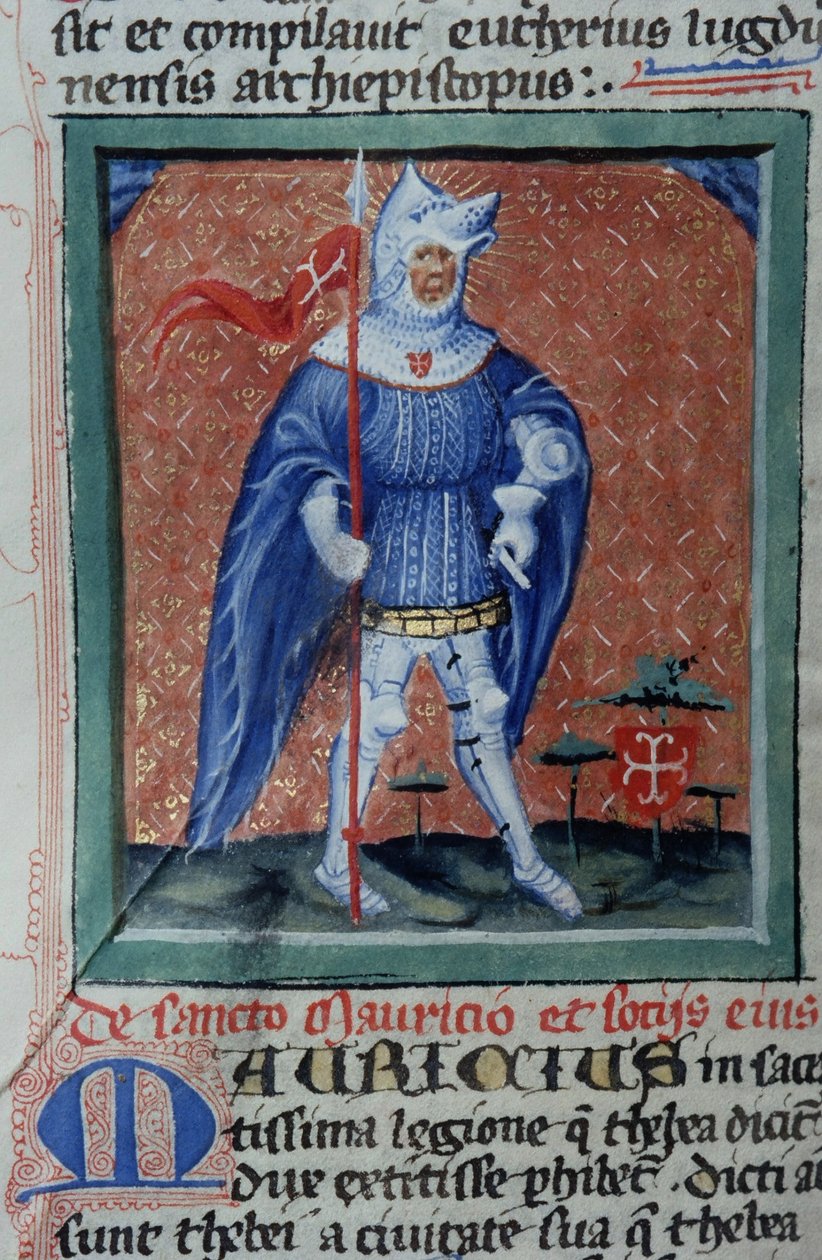 Pagina uit de Legenda Aurea, Brugge, ca. 1400-10 door Flemish School