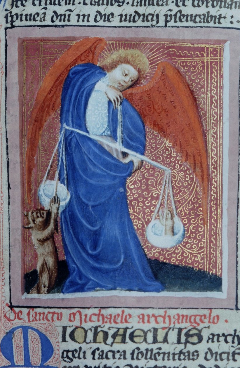 Pagina uit de Legenda Aurea, Brugge, ca. 1400-10 door Flemish School