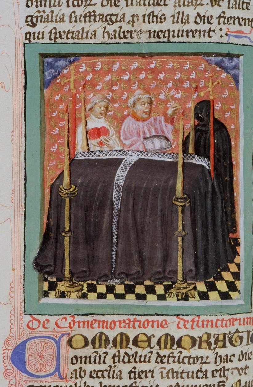 Pagina uit de Legenda Aurea, Brugge, ca. 1400-10 door Flemish School