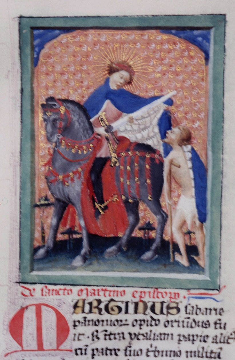 Pagina uit de Legenda Aurea, Brugge, ca. 1400-10 door Flemish School
