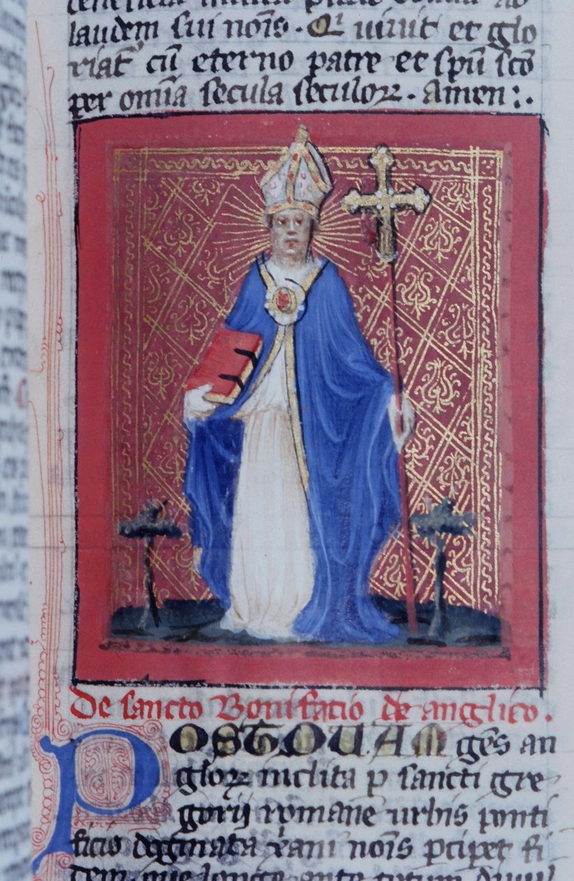 Pagina uit de Legenda Aurea, Brugge, ca. 1400-10 door Flemish School