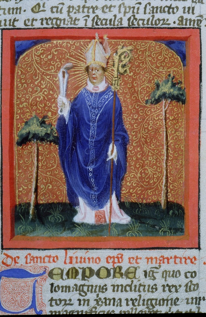 Pagina uit de Legenda Aurea, Brugge, ca. 1400-10 door Flemish School