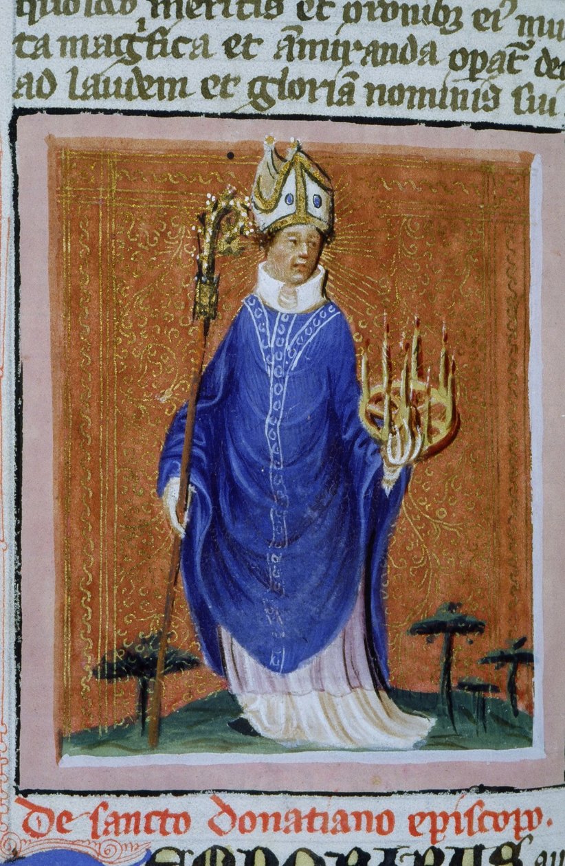 Pagina uit de Legenda Aurea, Brugge, ca. 1400-10 door Flemish School