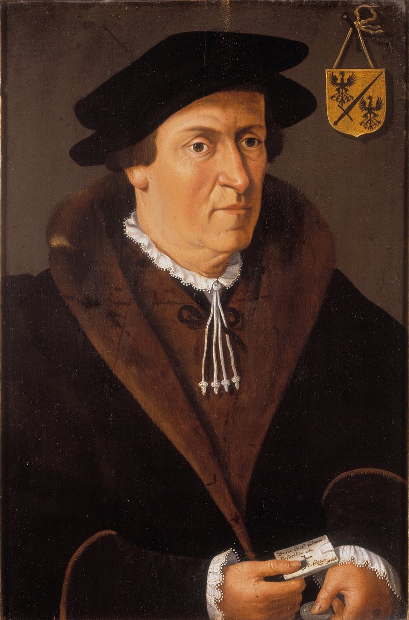 Portret van Jan de Fevere, ca.1540-59 door Flemish School