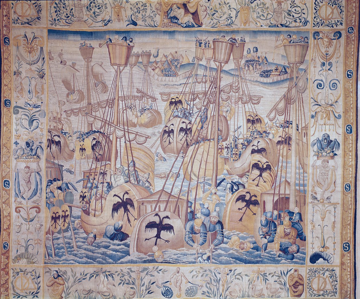 De Slag bij Tunis of Lepanto door Flemish School