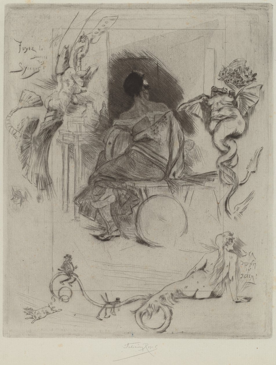 De laatste Maja door Félicien Rops