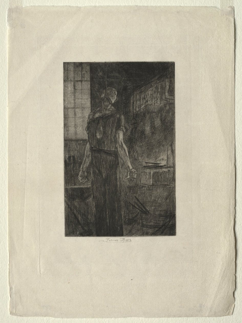De ophanging van Levallois-Perret, ca. 1880 door Félicien Rops