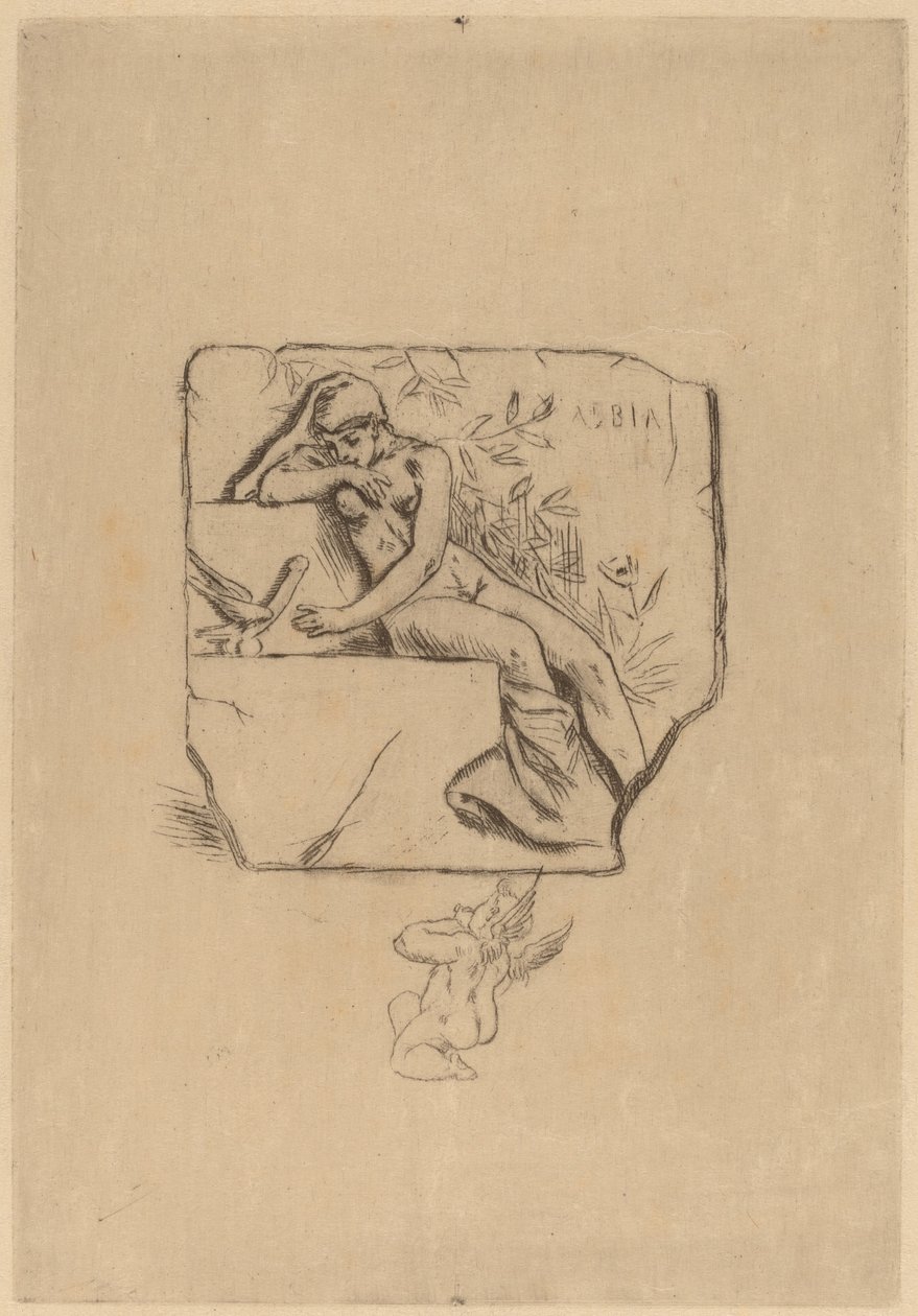 De mus van Lesbie door Félicien Rops