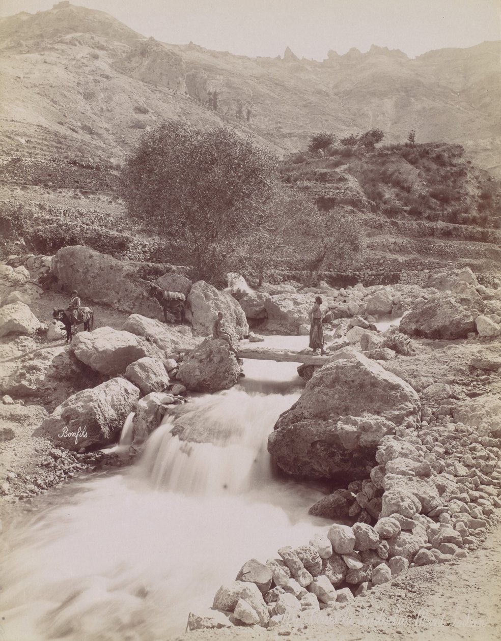 Cous du Kadisha, Monte Libon door Félix Bonfils