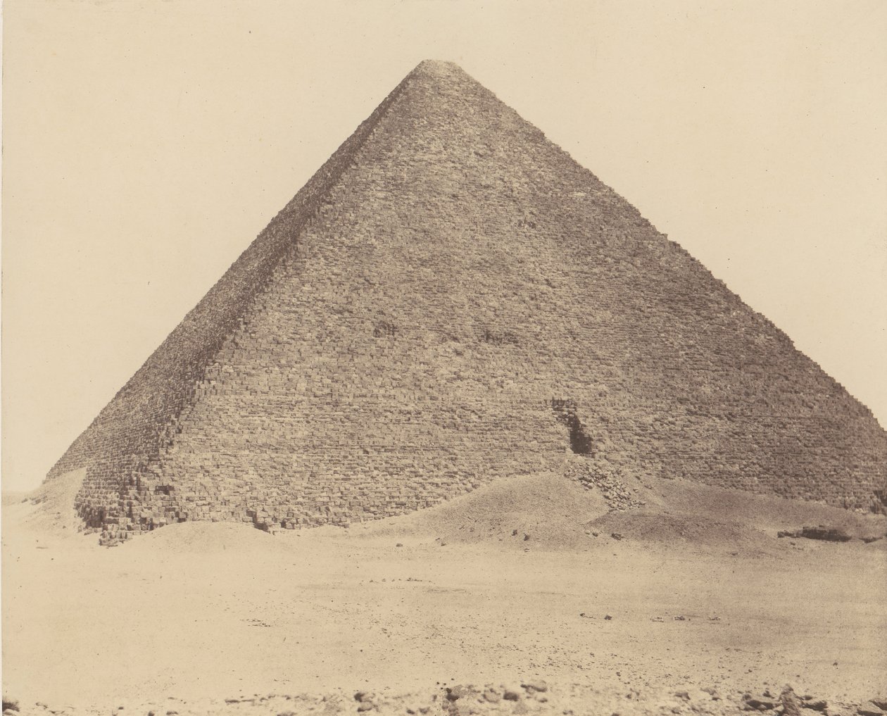 Djizeh Necropolis van Memphis, Piramide van Cheops Grote Piramide door Félix Teynard