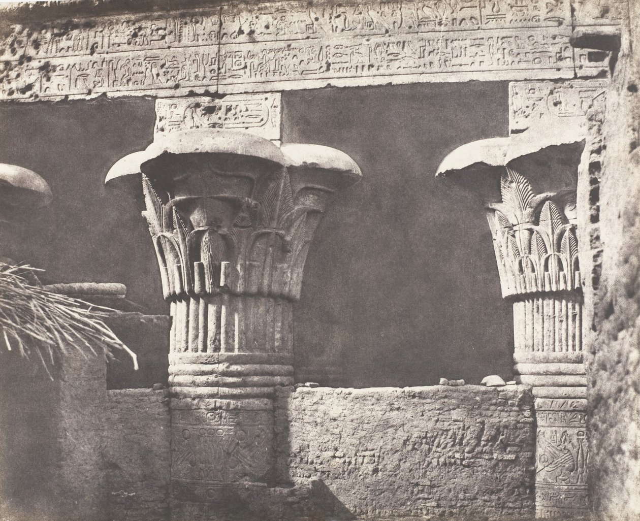 Esneh Latopolis, Constructie Ensablée - Architraaf, Futs, en Chapit..., 1851-52, gedrukt 1853-54 door Félix Teynard
