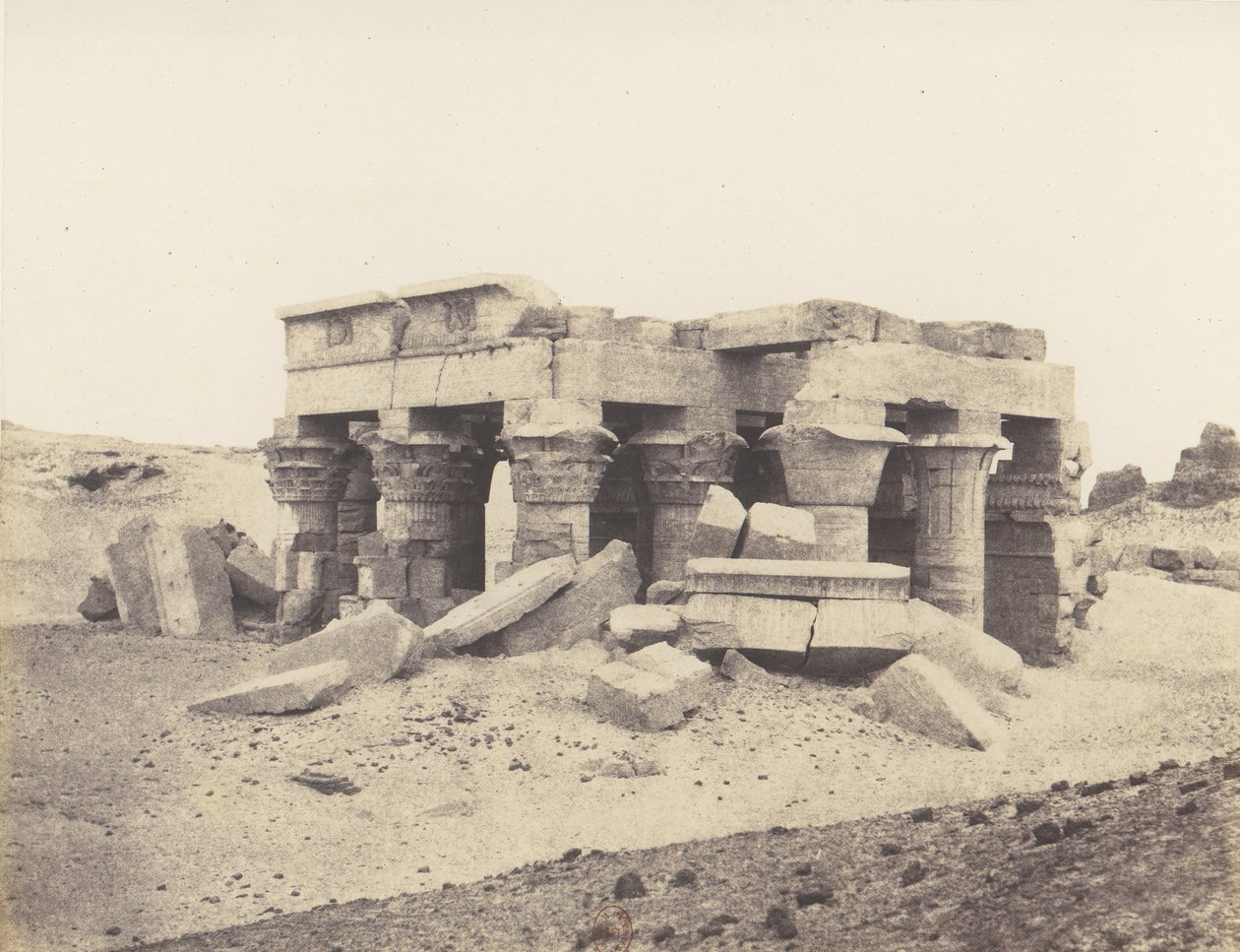 Kôm-Ombou Ombos, algemeen uitzicht op de ruïnes, 1851-52, gedrukt 1853-54 door Félix Teynard