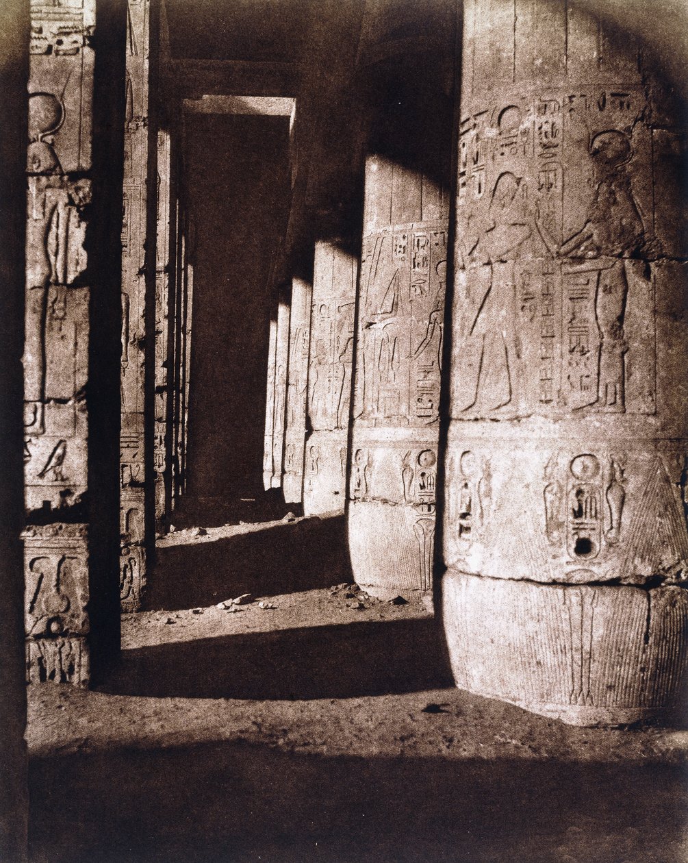 Medinet-Abou door Félix Teynard