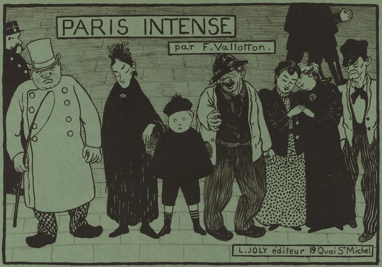 Albumhoes voor "Paris Intense" door Félix Vallotton