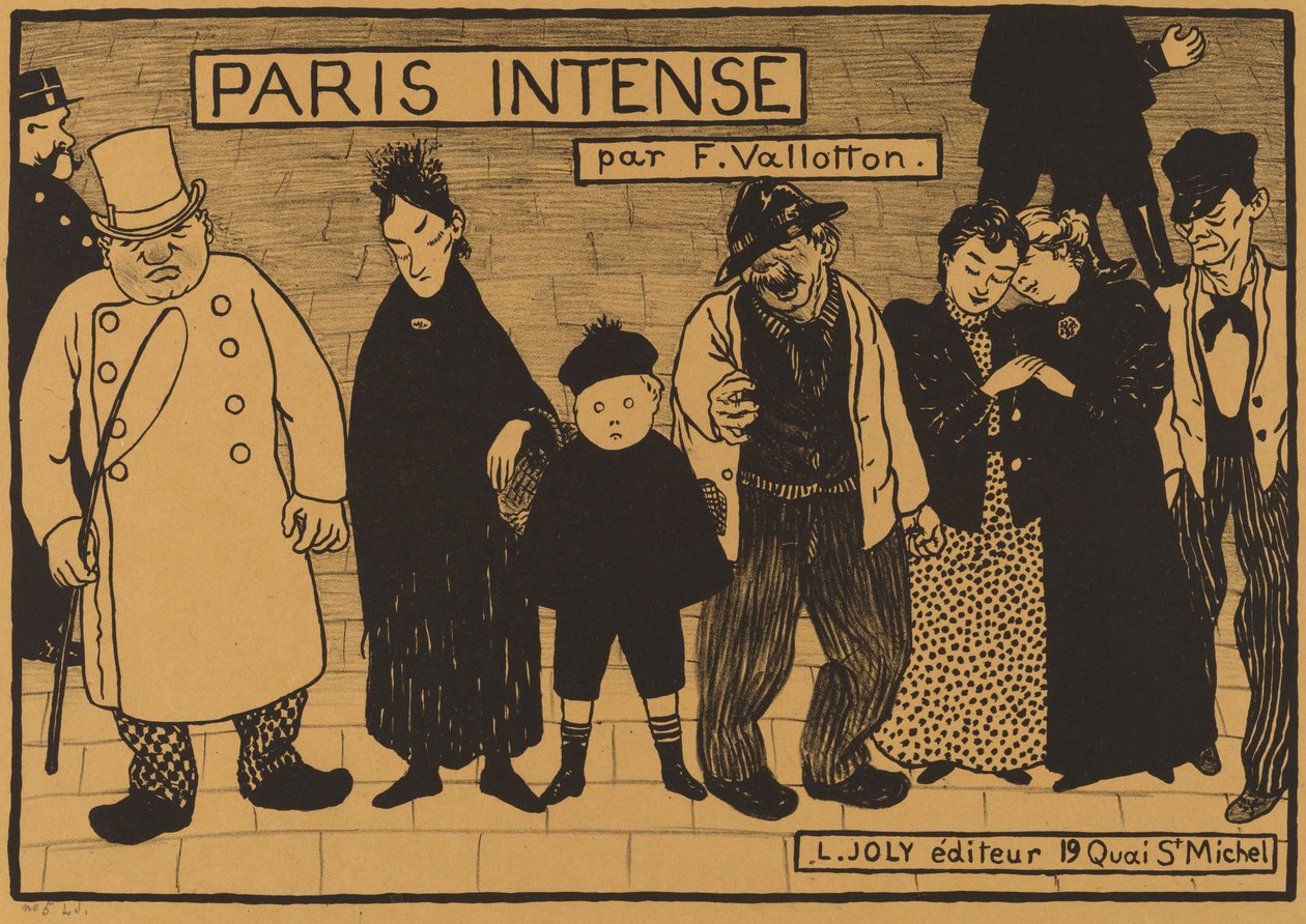 Frontispice uit Parijs Intense, 1894 door Félix Vallotton