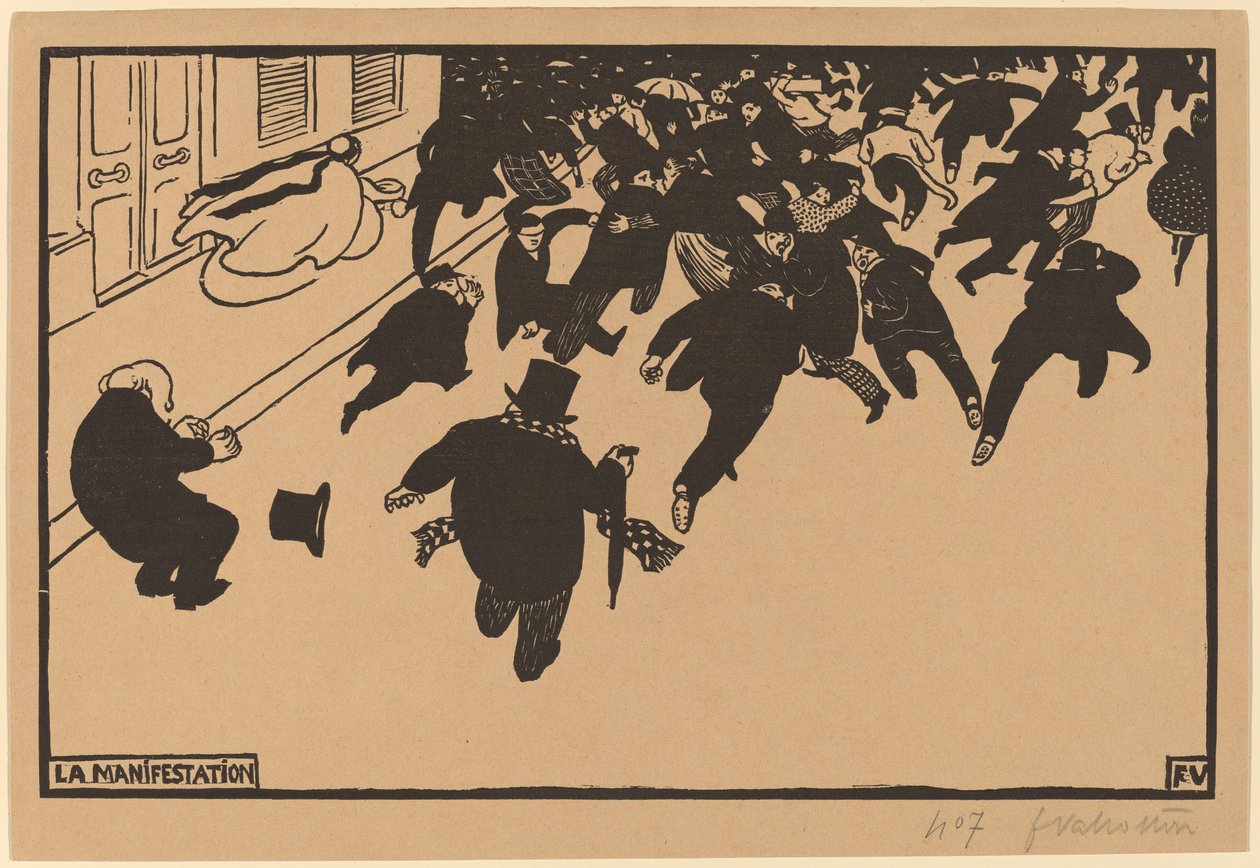 De demonstratie door Félix Vallotton