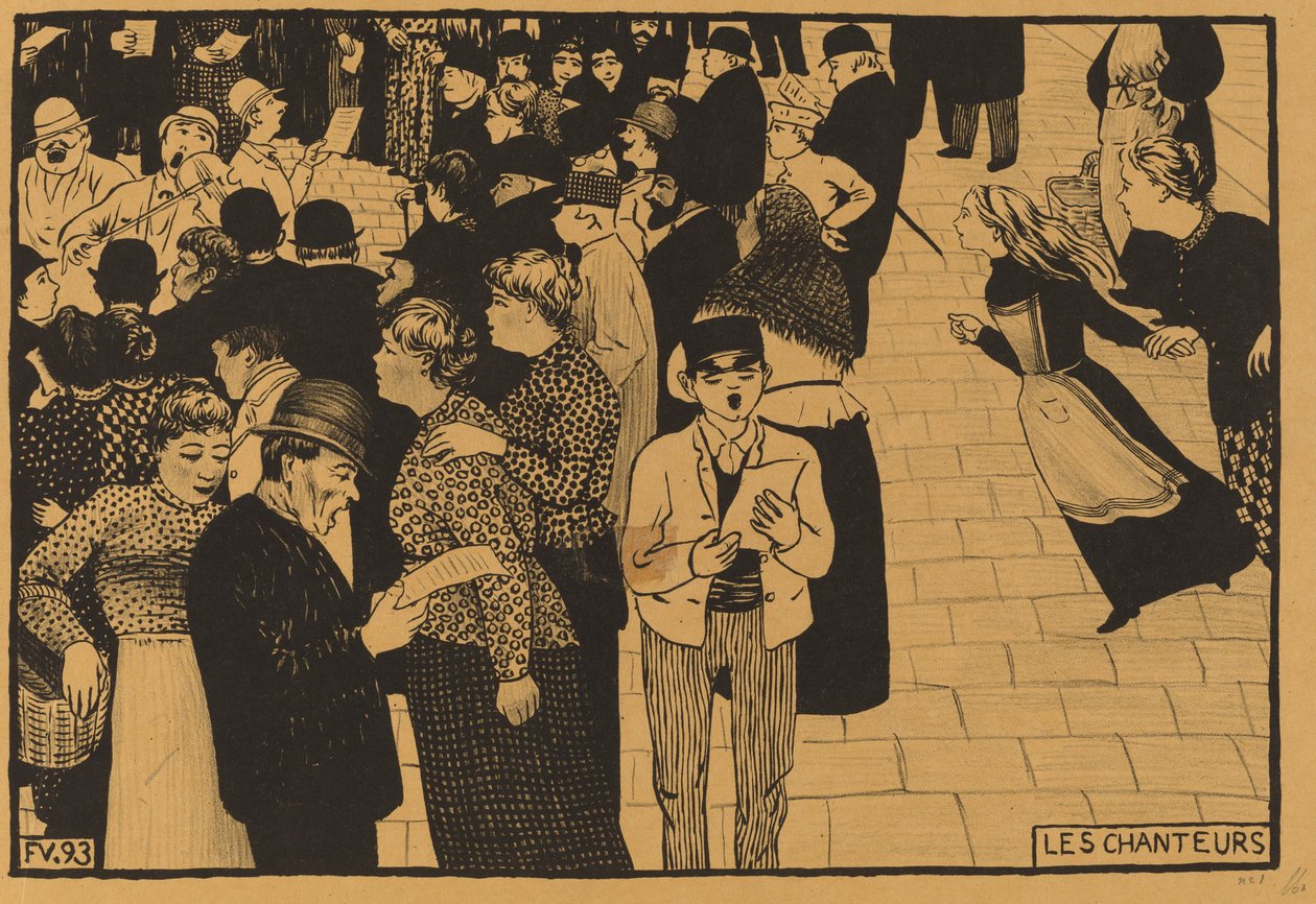 Les Chanteurs door Félix Vallotton