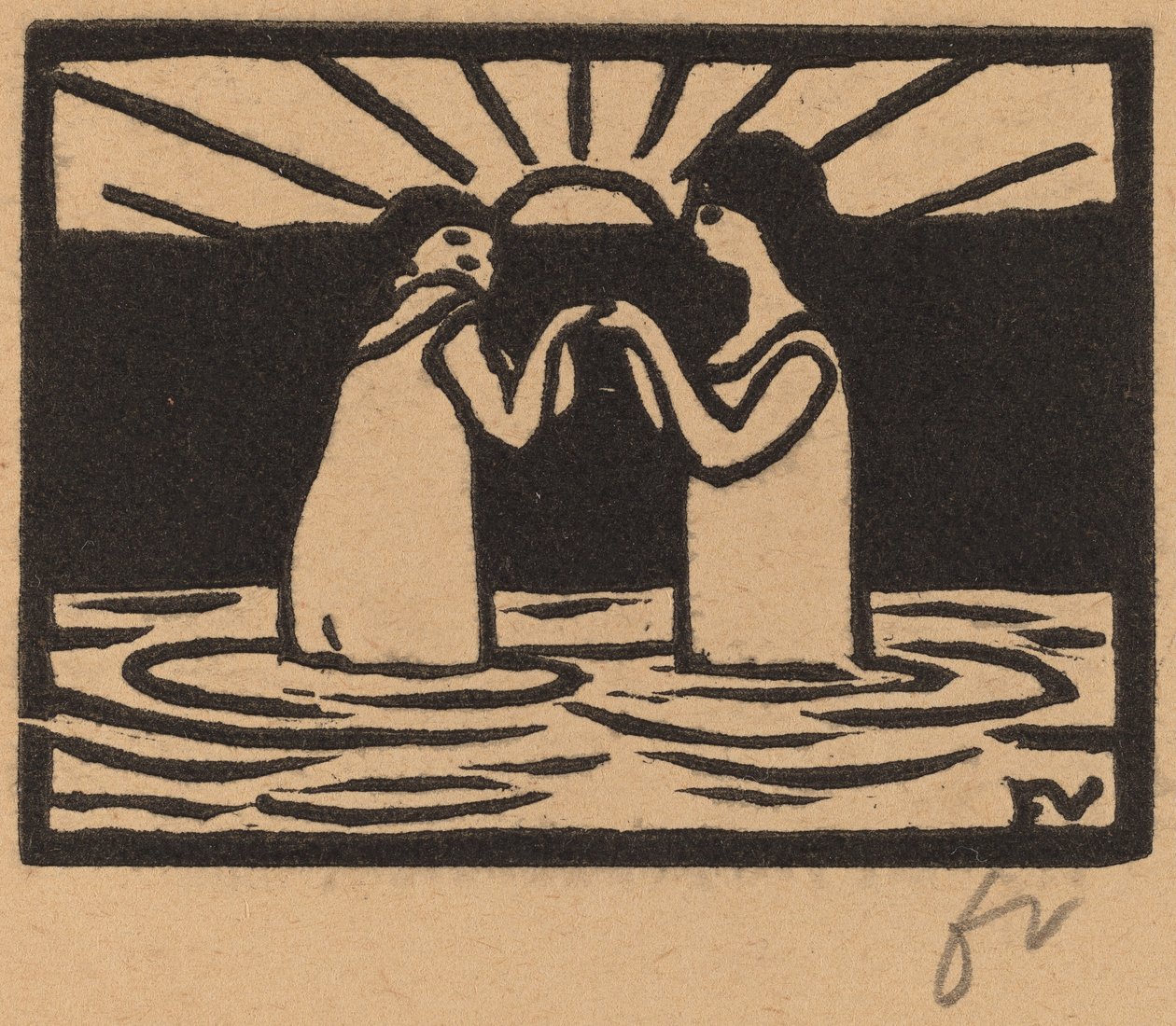 Spelen in de Zon Jeux au soleil, 1893 door Félix Vallotton