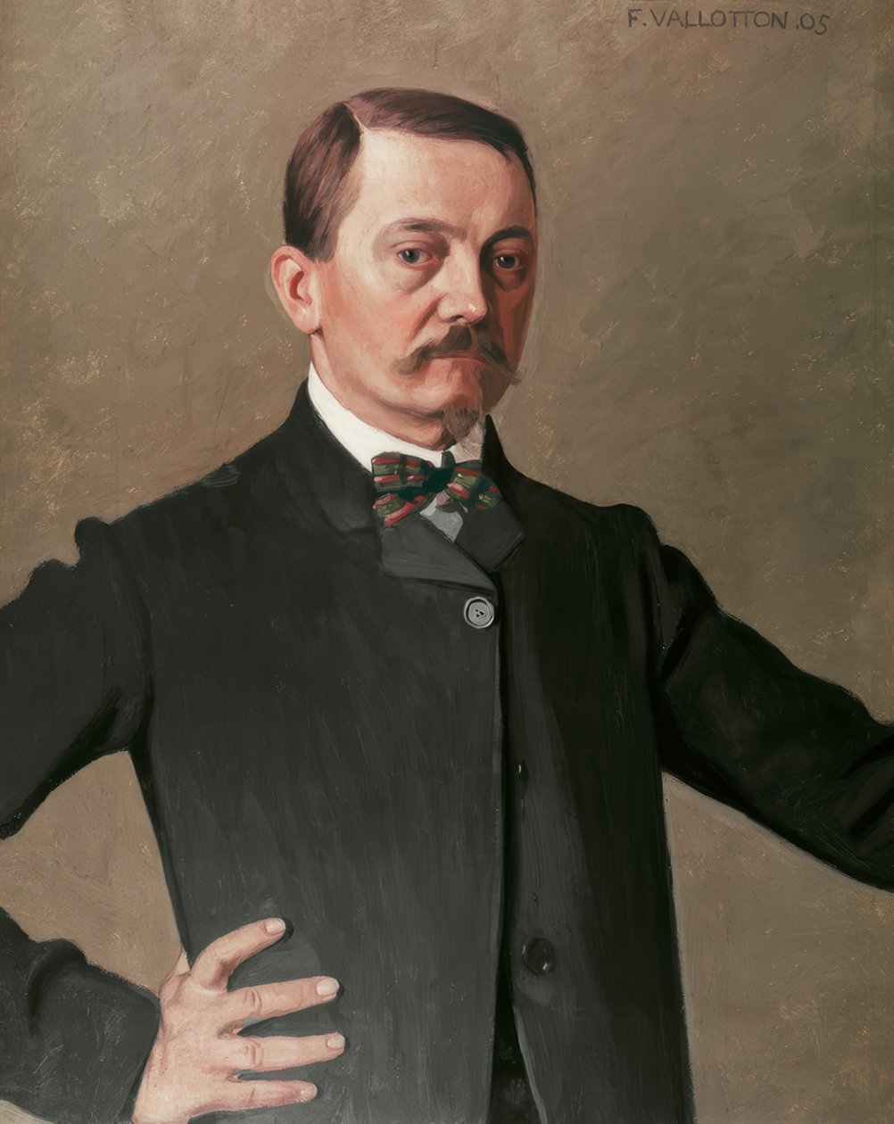 Zelfportret door Félix Vallotton door Félix Vallotton