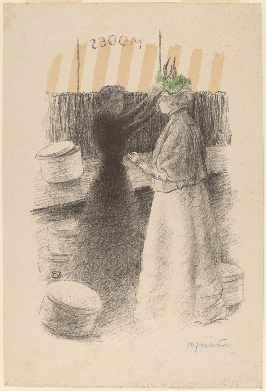 De Groene Hoed door Félix Vallotton