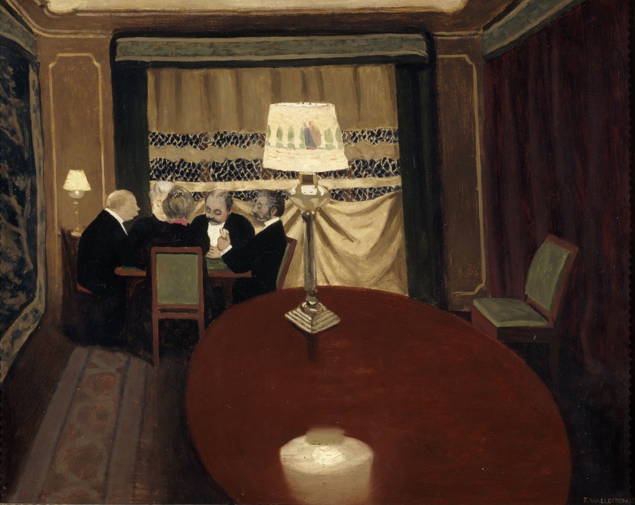 Het Pokerspel door Felix Edouard Vallotton