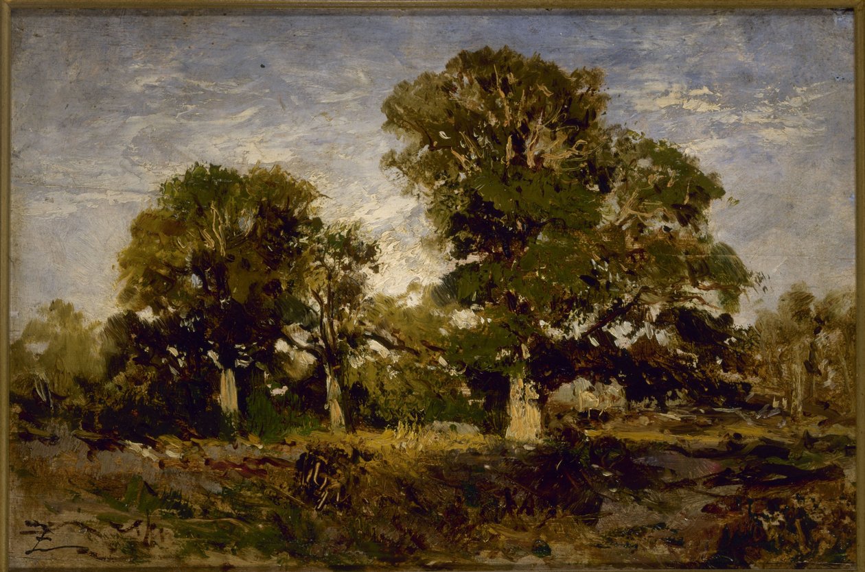 De eiken, tussen 1850 en 1860 door Félix Ziem