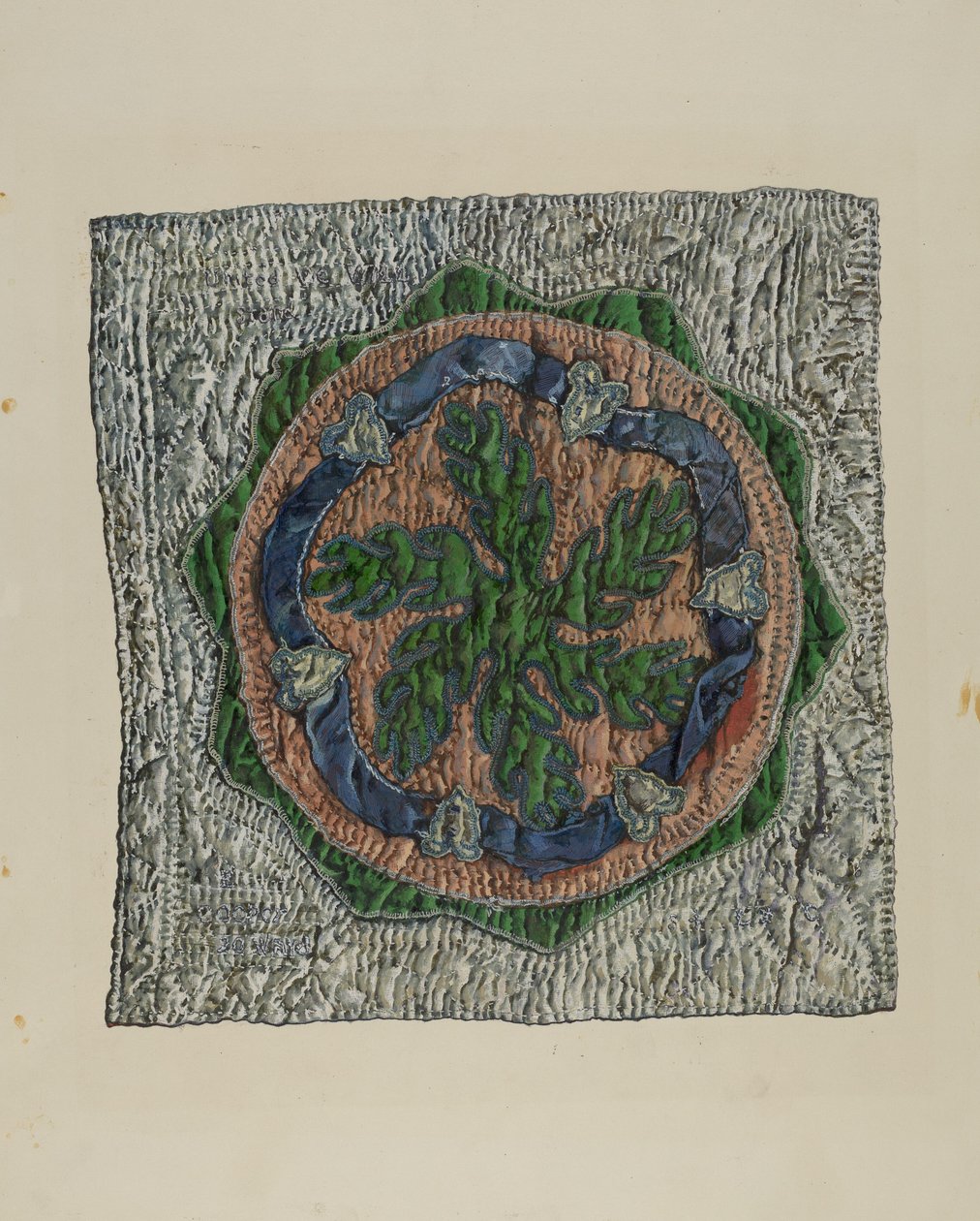 Quiltblok - "E. Cooper" Ontwerp door Florence Truelson