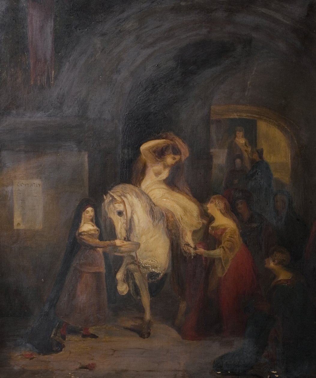 Lady Godiva (naar G. Jones), begin 20e eeuw door Florence Weston