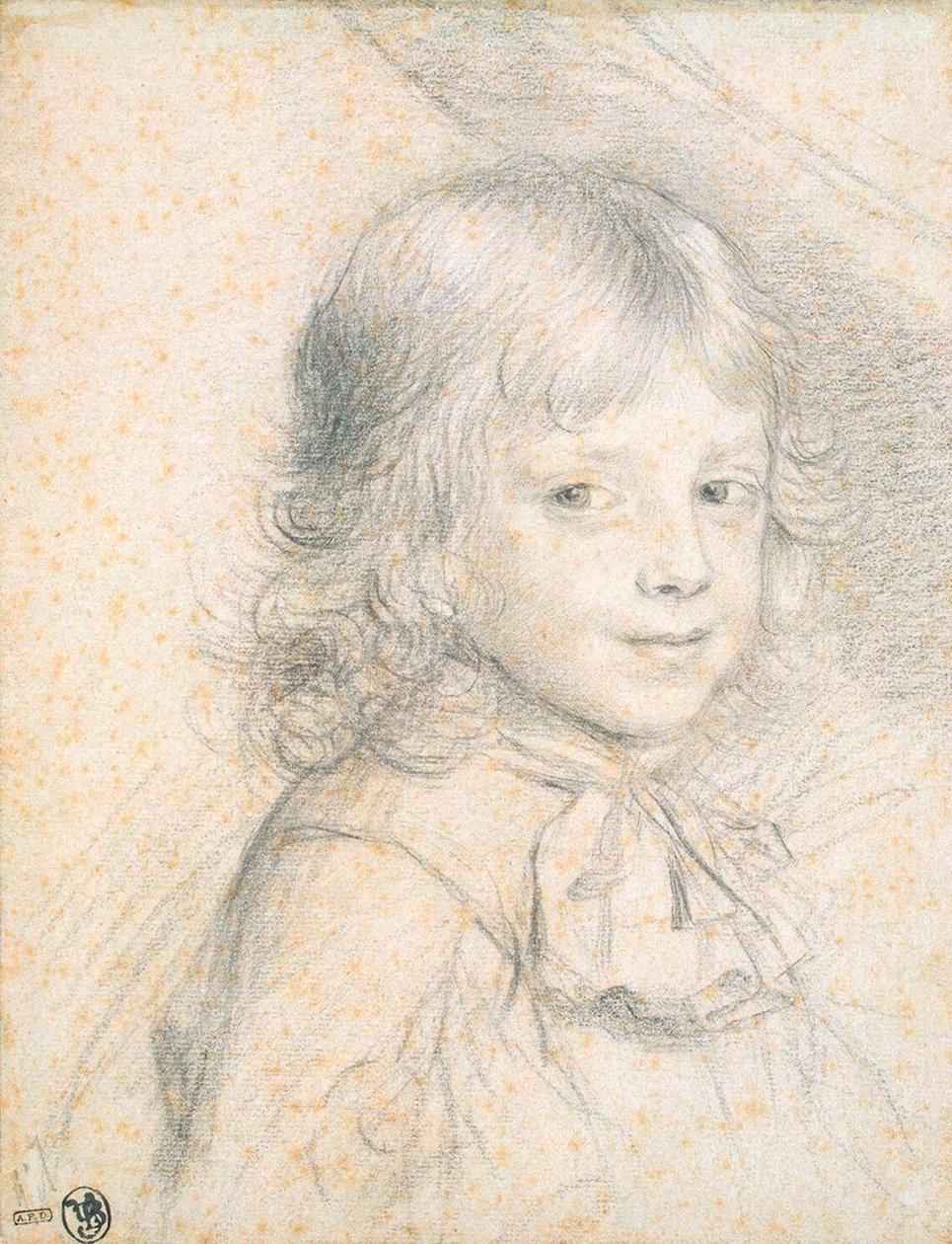 Portret van Philippe de Savoie als kind door Florent de La Mare Richart