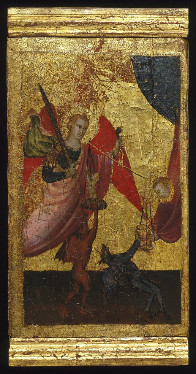 Sint Laurentius bemiddelt voor de ziel van keizer Hendrik II door Florentine Lorenzo di Niccolò