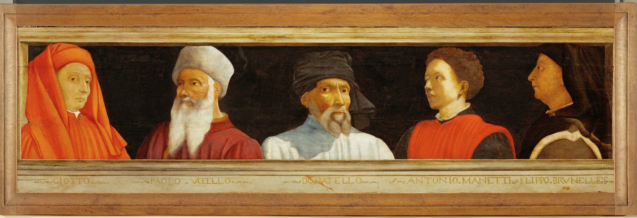 Vijf meesters in de schilderkunst van de Renaissance: Giotto, Uccello ... door Florentine School