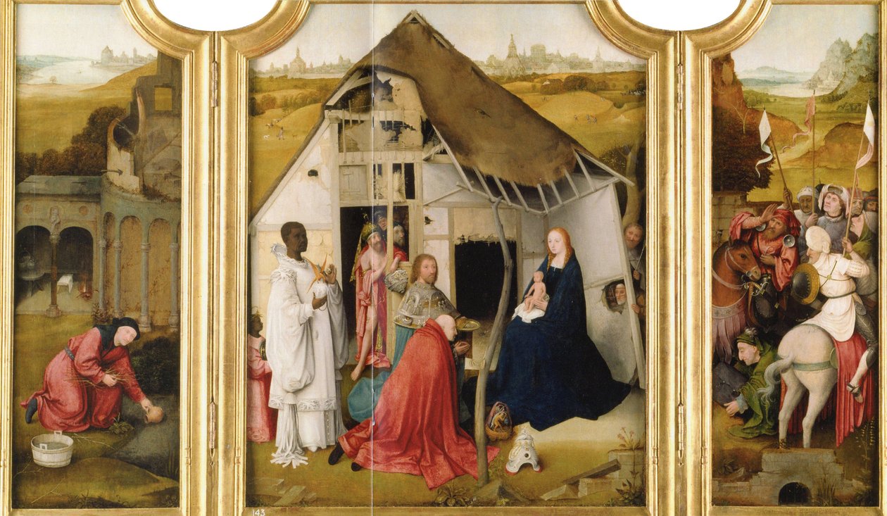 Aanbidding der wijzen door Follower of Hieronymus Bosch