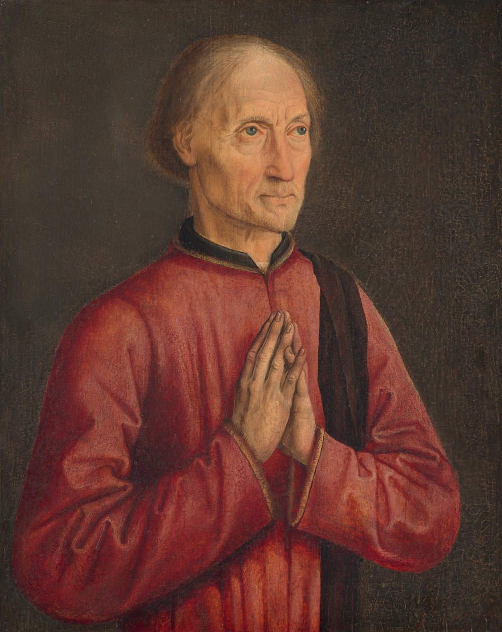 Portret van een Donor door Follower of Dirck Bouts