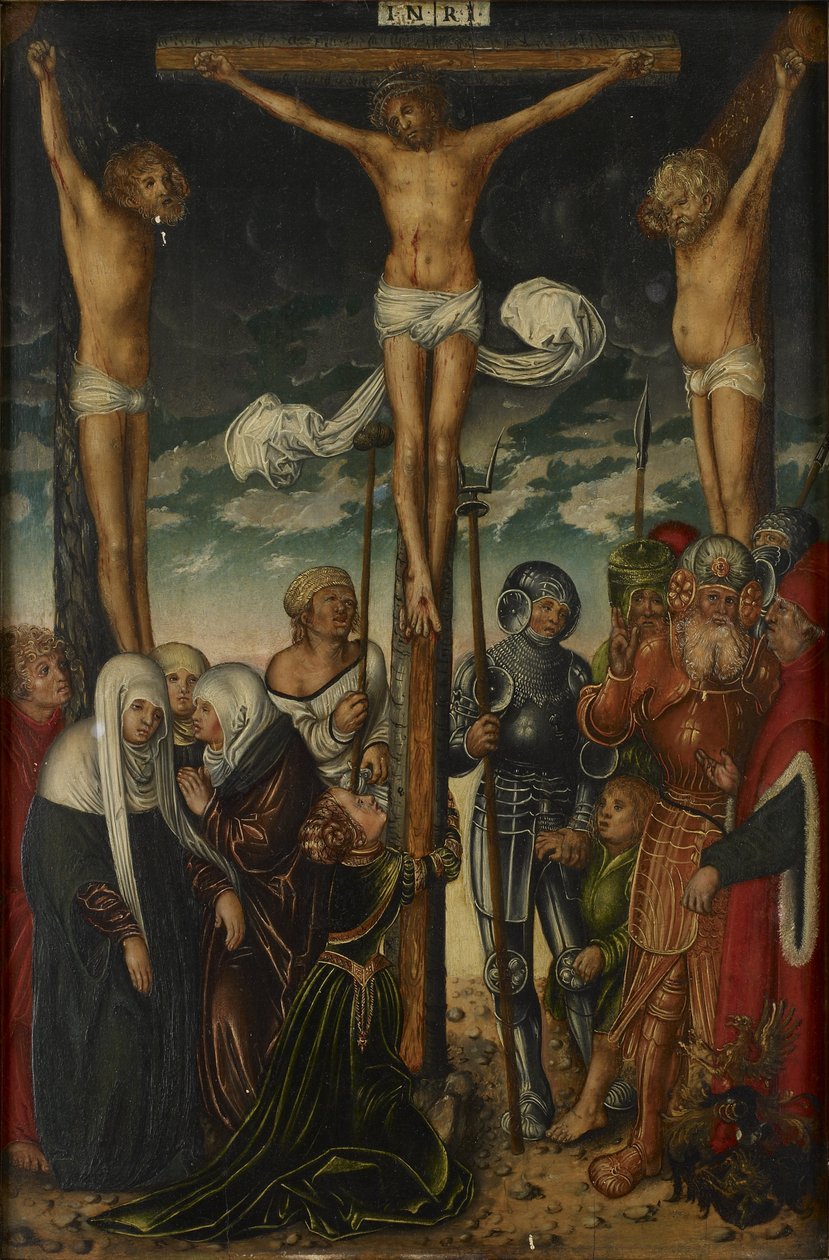 Kruisiging door Follower of Lucas Cranach the Elder