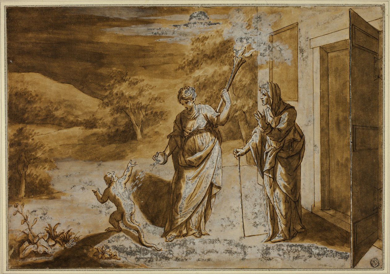 Ceres Verandert de Spottende Jongen in een Hagedis door Fontainebleau School