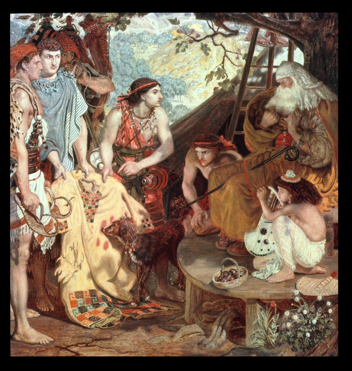 Jakob en Jozefs Jas, 1871 door Ford Madox Brown