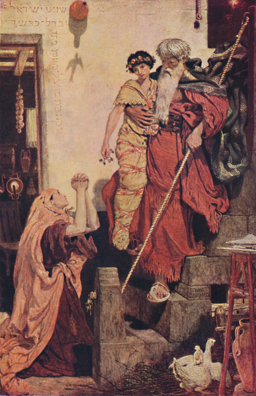 Elia herstelt de zoon van de weduwe, 1868 door Ford Madox Brown