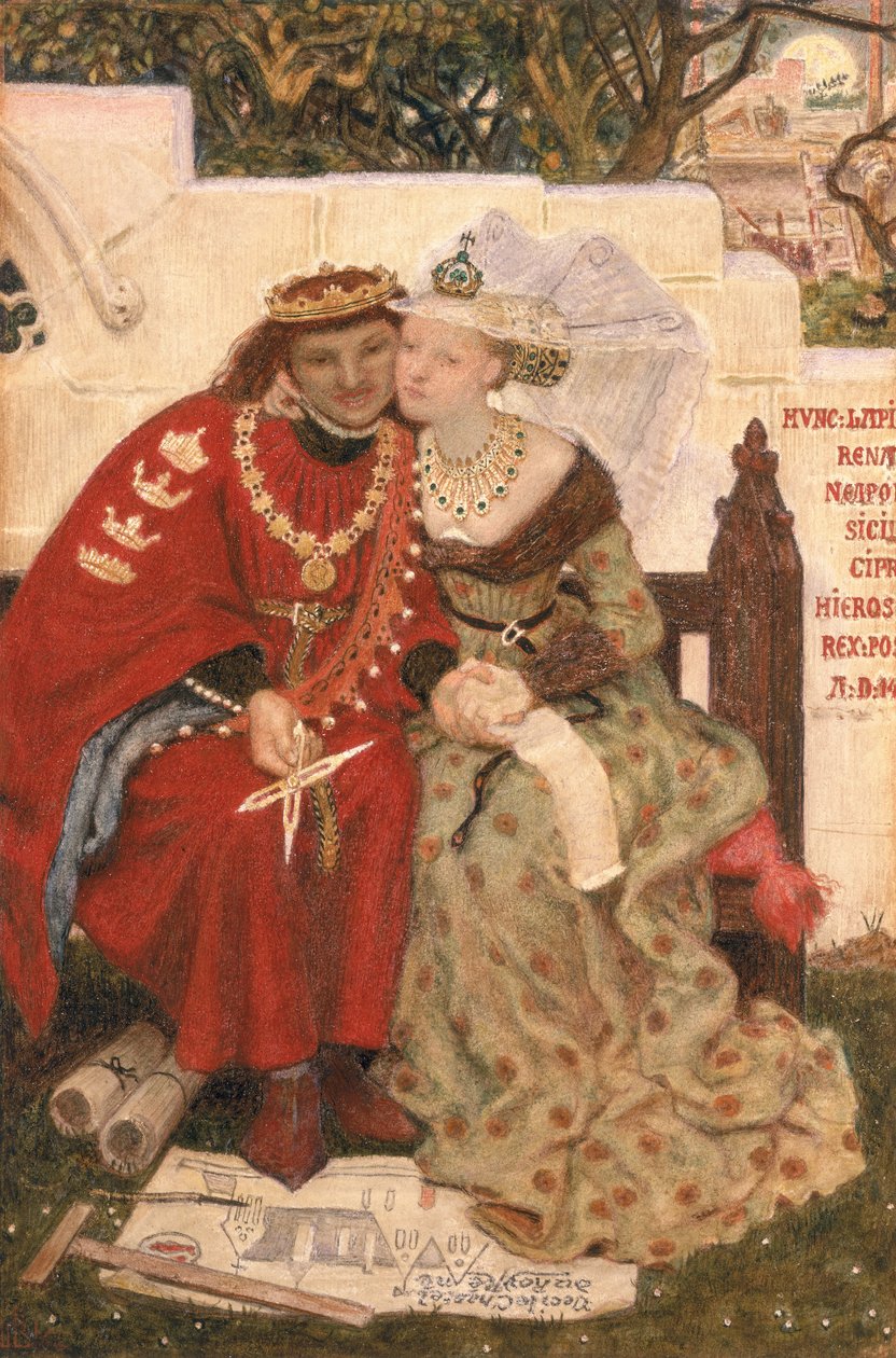 Koning Renes Huwelijksreis door Ford Madox Brown